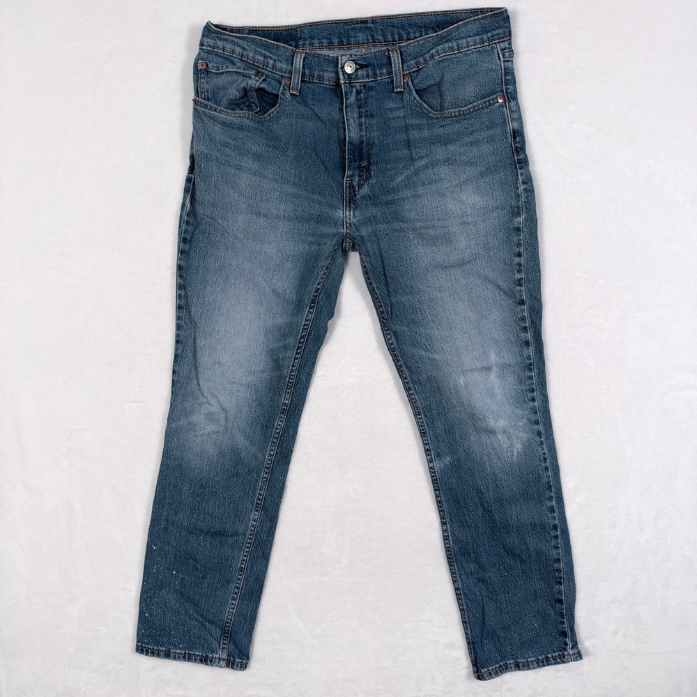 Levis 511 Slim Fit Jeans Mens 34x29 Medium Wash Blue Denim Fits 34x28